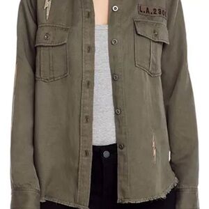 Rails olive Green Loren Military shirt